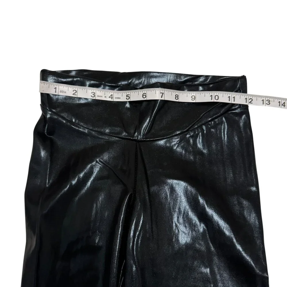 NWT! Hue Women's Glossy Black Leggings Size XS - Picture 5 of 12
